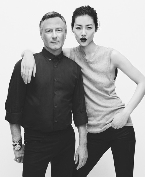 vogue-at-heart:Liu Wen with Kevin Carrigan