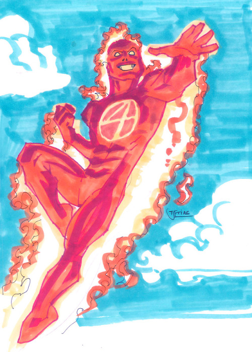 Daily Sketch 08.22.2018Human Torch 