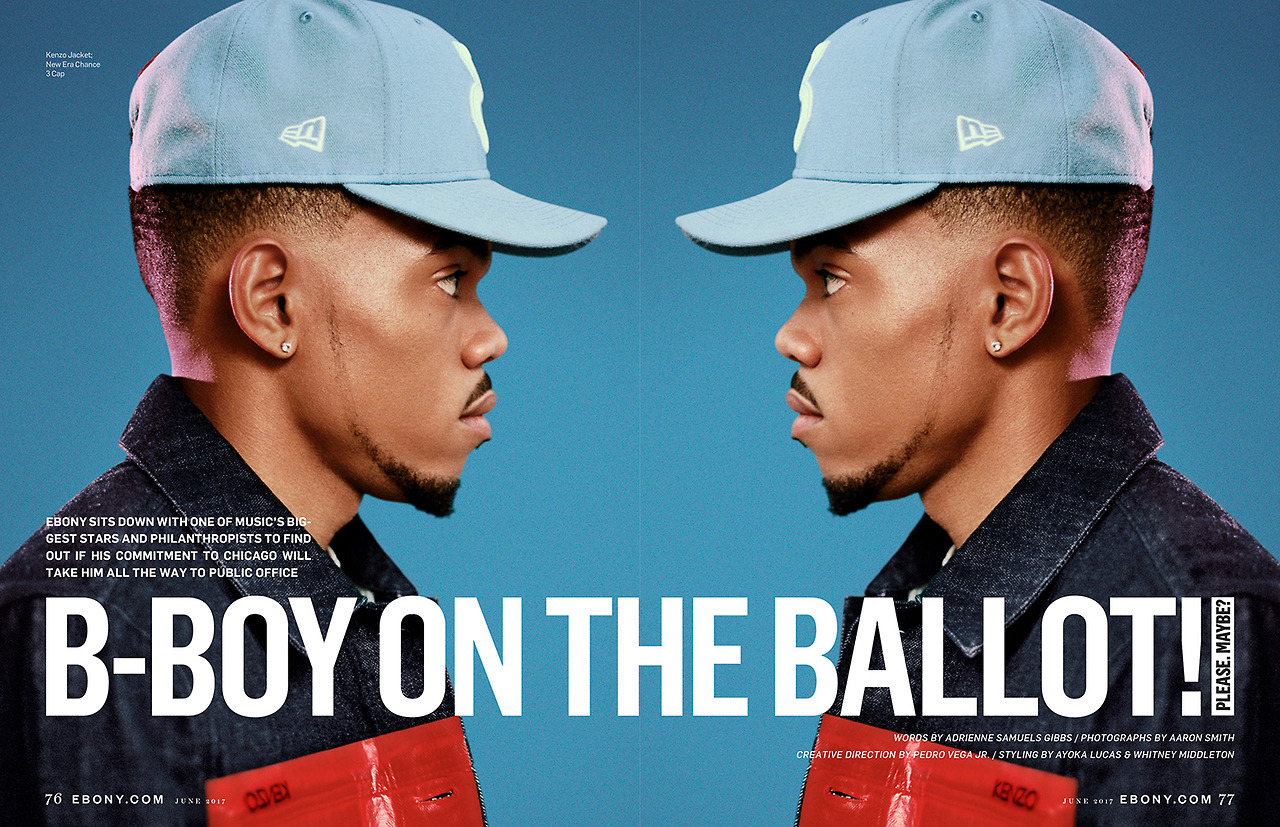 beyvenchy: CHANCE THE RAPPER for the July 2017 Black Music Edition of Ebony Magazine