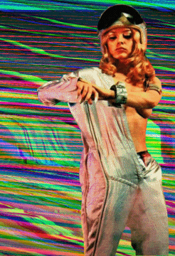 I am gonna send her to outer space, to procreate another race! #glitchart DMNC RMX http://dombarra.tumblr.com