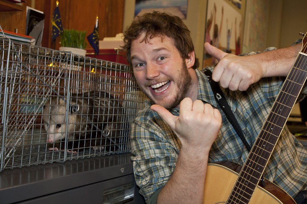 chrisprattawesomesource:   By day. Andy Dwyer, shoeshinist.  By different time of