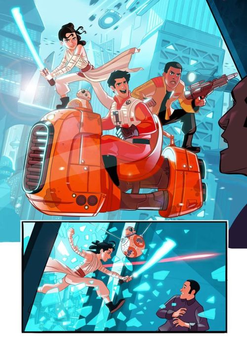 airyairyquitecontrary: reyfinndameron: Star Wars Episode 7.5 - Pages 1-5, by Stephen Byrne. Facebook