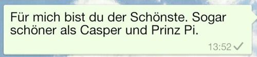 ertrunken:  Ich bin romantisch. 