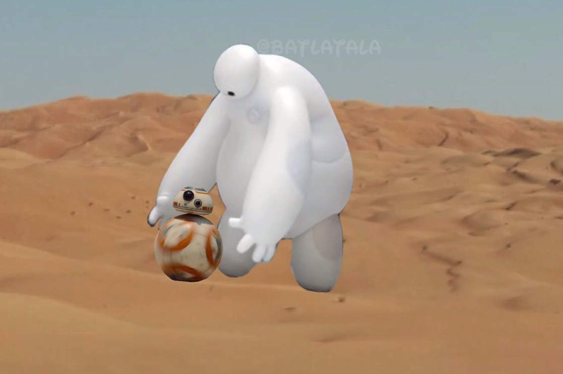 disneyside:  Did you guys spot Baymax in the new Star Wars trailer?!