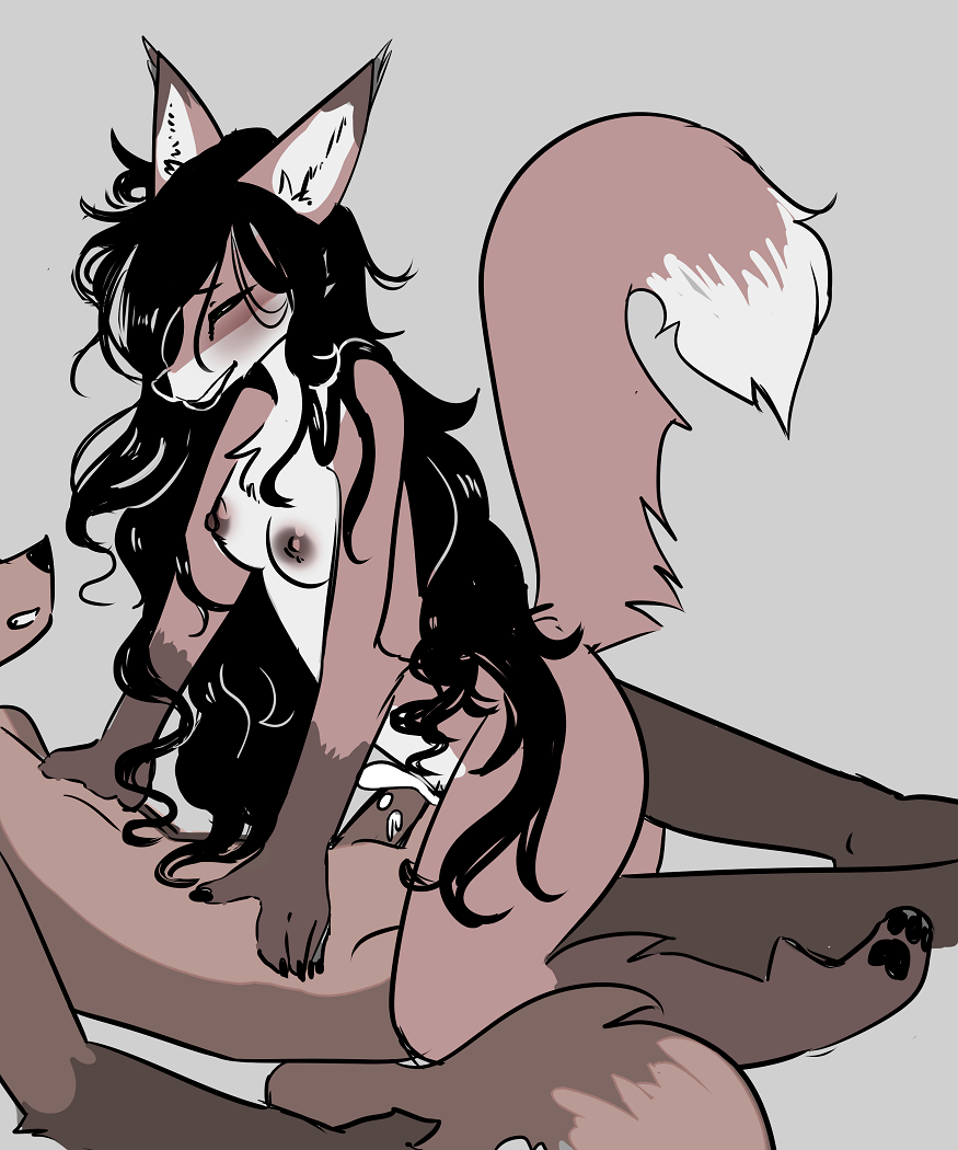rainbowsprinklesart:some foxes having fun c:
