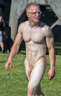 the-bobbybee: Naked ginger cyclist     