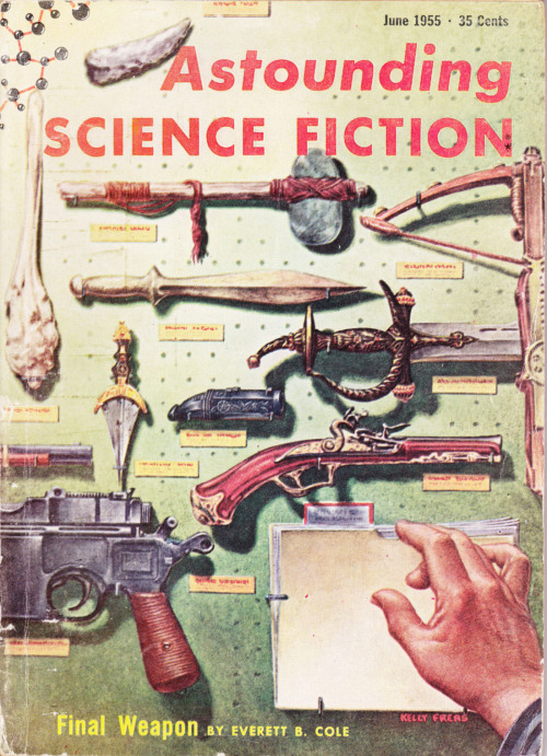 Astounding Science Fiction, June 1955.  Cover: Kelly Freas.