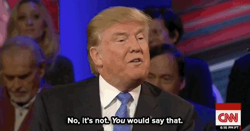roysyesterdayjam:  micdotcom:  Watch: Trump then tries to weasel out of it by deflecting
