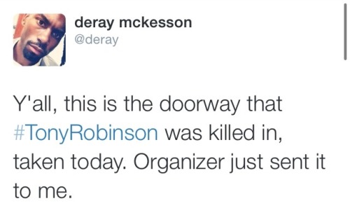 krxs10:An Unarmed Black teen was just shot dead by police on #BlackOut Day.19-year-old unarmed teen, Tony Robinson, was shot and killed by police in Madison, Wisconsin last Friday night. According to several news sources, Madison Police Chief Koval said