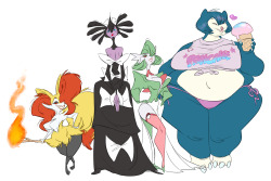 Slbtumblng:  Happy To See The Family Growing. From Left To Right: Hexen, Nancy, Gardenia