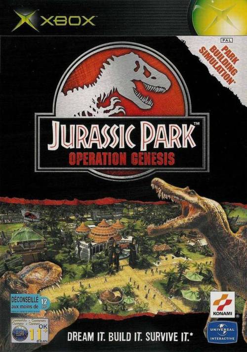 Box art comparison (US/EU): Jurassic Park: Operation Genesis.