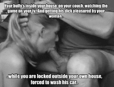 i-own-you-and-your-girl: You thought you would have the courage one day to man up to your bully.. Bu