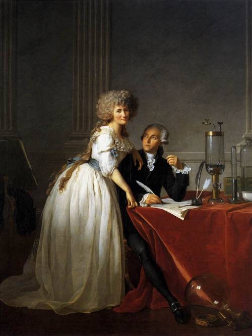 centuriespast:DAVID, Jacques-LouisPortrait of Antoine-Laurent and Marie-Anne Lavoisier1788Oil on can