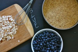 vegan-yums:  Vegan Blueberry Almond Tart
