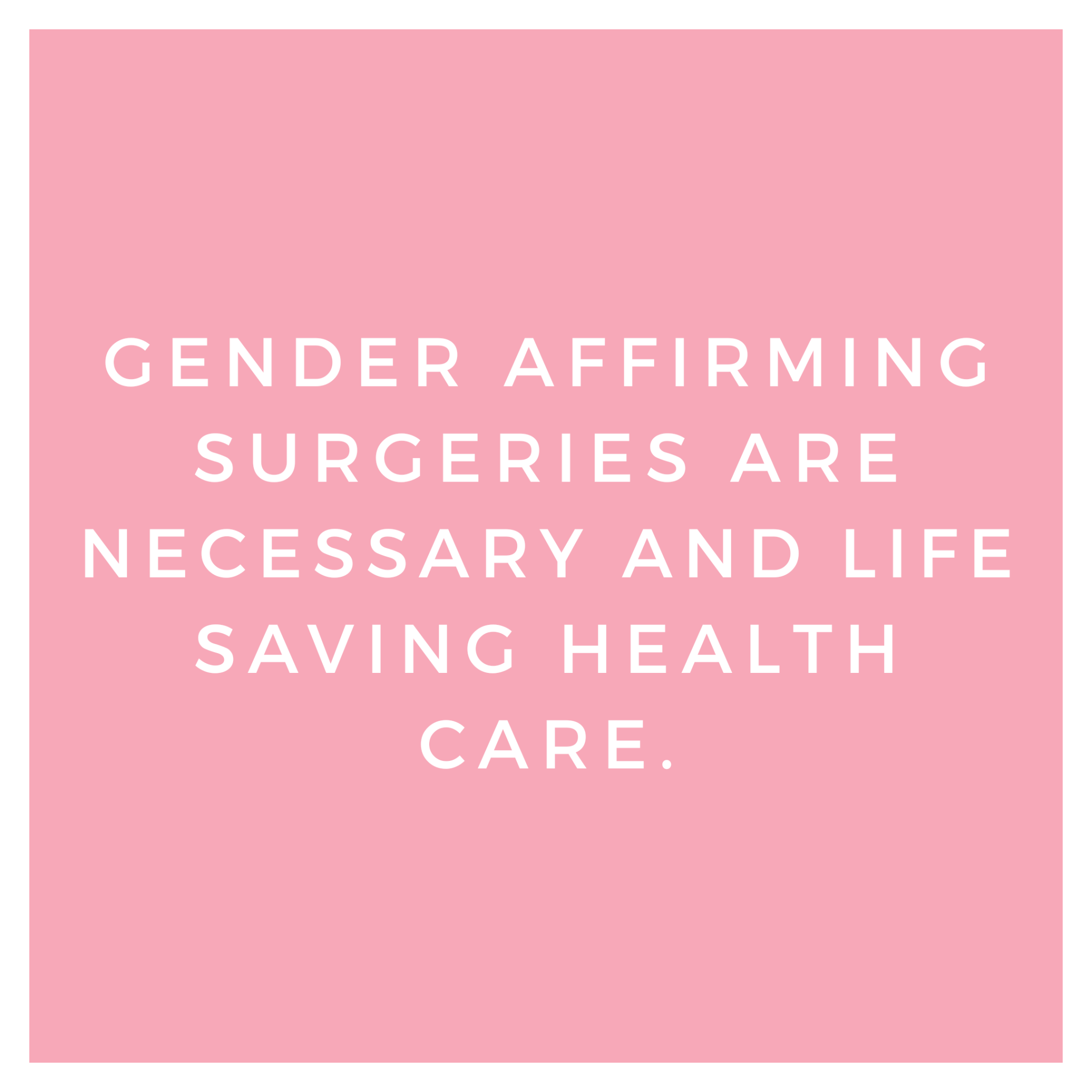 genderqueerpositivity:(Image description 1: white text on a blue background with a white border that says “Gender affirming hormone therapy is necessary and life-saving health care.” 2: white text on a pink background with a white border that