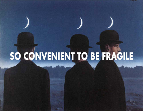 René Magritte, Mysteries of the Horizon x The Boredom Is The Reason I Started Swimming. It’s A