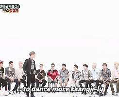 deerxings:  (63/∞) Yixing gifs: When Sehun teaches innoncent Yixing to say ‘kanji’ (an informal and not very polite slang word teenagers use: x)  