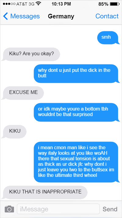 aphtexts: okay but drunk japan is literally the best 