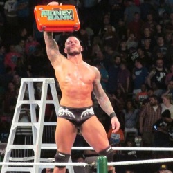 Randy Has A Nice Bulge After Winning Money In The Bank! =D