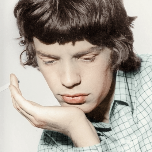 mick jagger —colored by @yesterdey