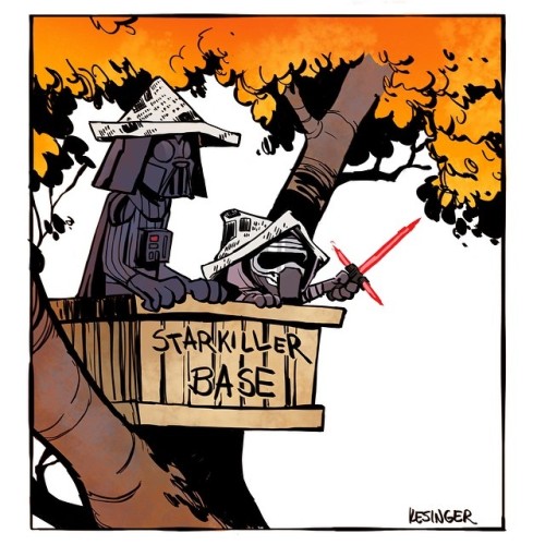 archatlas: Calvin and Hobbes: The Force Awakens #2 Brian Kesinger Story artist at Walt Disney a