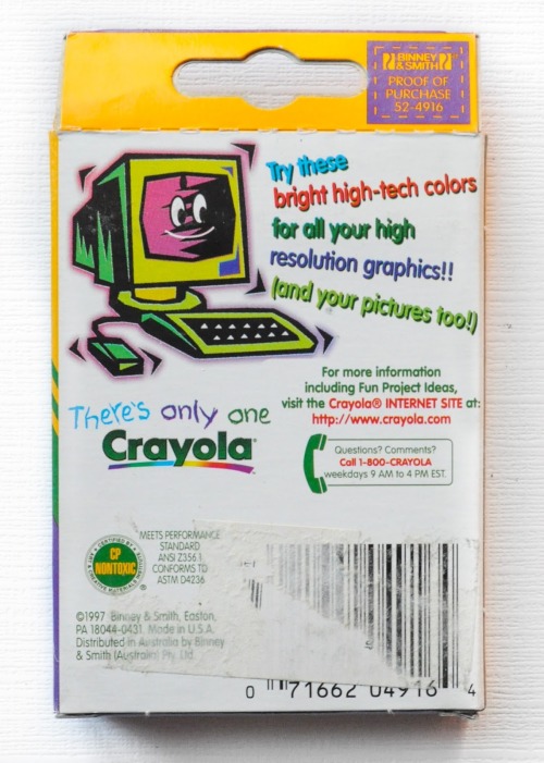 y2kaestheticinstitute:  Crayola ‘Techno Brite’ Crayons (1997)