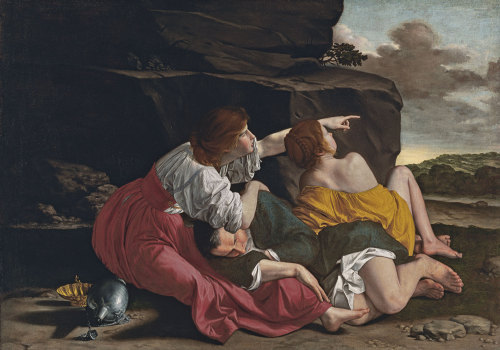 Orazio Gentileschi (Italian; 1563–1639), workshop ofLot and His Daughters Oil on canvas, ca. 1