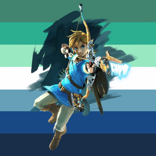 Vincian flag but it’s color-picked from the Hero of the Wild.