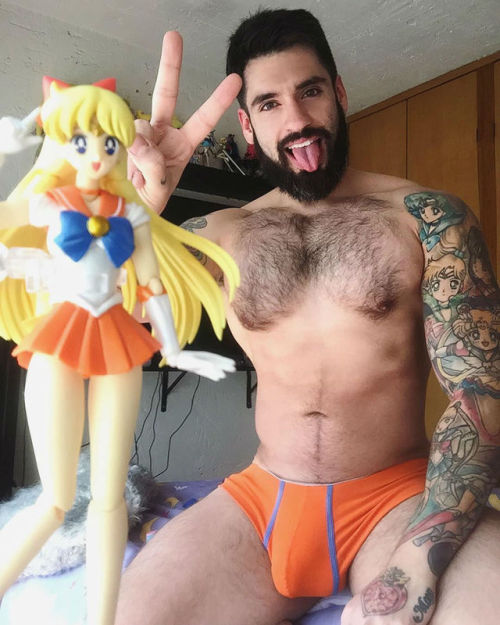 gaymerwitttattitude:  Gay Anime Geek Selfies - Now this is what you call TRUE Sailor Moon Representation! Super Fucking Hot and Super Awesome! Each Underwear Color & Style represents each Sailor Senshi and done Perfectly! 