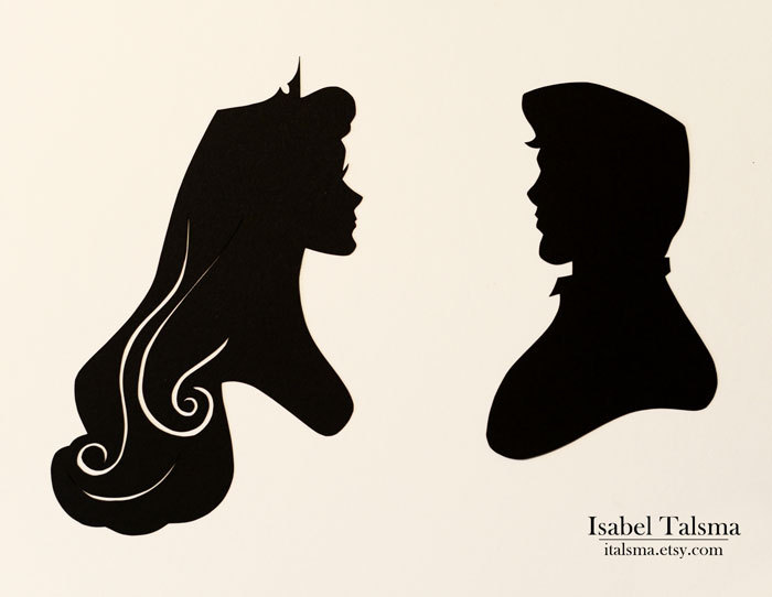 princessesfanarts:  Handcuts Silhouettes by Isabel Talsma 