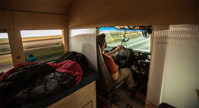 odditiesoflife:  Architect Student Converts Old Bus Into Luxury Rolling Home Architect