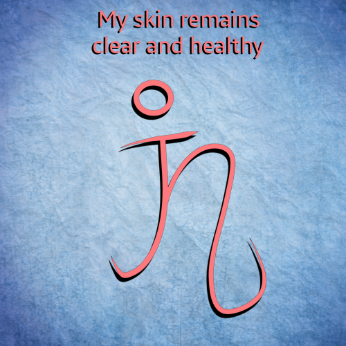 “My skin remains clear and healthy” write in on your problem areas with moisturizer or c