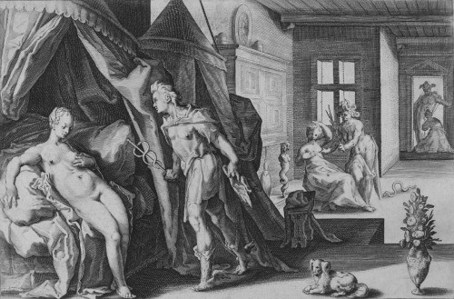 After Hendrik Goltzius, Mercury Entering Herse’s Room, 1590