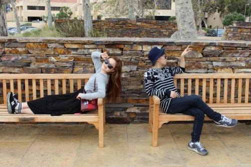 akmunews: Unseen pics of AKMU in California! note: this was a gift for fans. It was posted in t