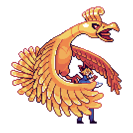 mediocre-mel:  a phoenix and a white dragon, hmmm commission info 
