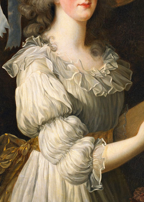 artisticinsight:  Details in WhitePrincess Alexandra of Wales, 1863, by Richard Lauchert.An Elegant Bouquet, 1886, by Gustave Jean Jacquet.  Katherine, Countess of Chesterfield, and Lucy, Countess of Huntingdon, c. 1640, by Anthony van Dyck.Empress