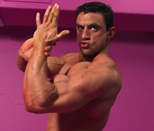 justmuscle77:Some hot aggressive flexing from Ignacio Torres aka Macho Nacho. So Sexy!