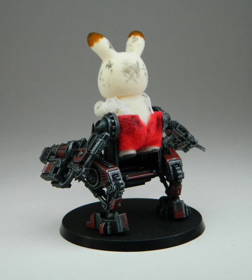 falchieyan:“Bunny Mechrider”A fun little side project, I took a tiny bunny from Sylvania