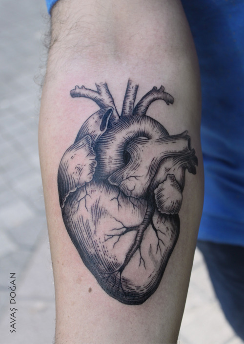 fuckyeahtattoos:  Heart Tattoo Savaş Doğan - Matkap Tattoo Istanbul Kadiköy www.facebook.com/savas.dogan.5… instagram.com/inktotalart www.matkaptattoo.com