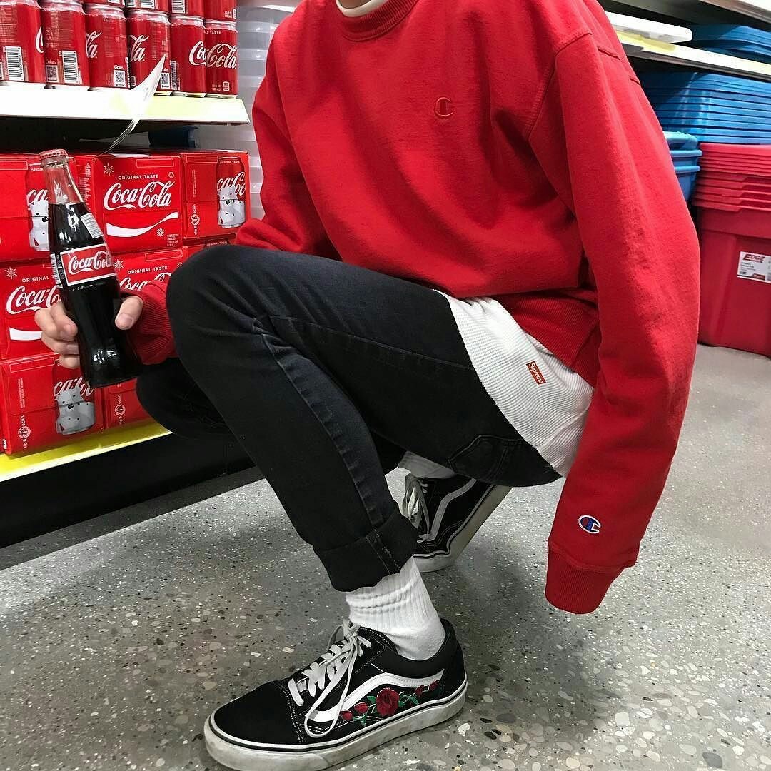 outfits with red vans tumblr