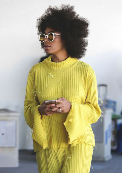 actionables:only Solange could make rags look incredibly stylish