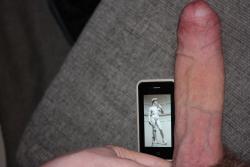 bidesertguy:  daddybuzz:  hungdudes:  I Phone 9  Who doesn’t like a big old uncut monster.  Hot cock 