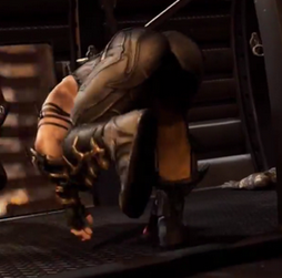 ripped-saurian:  Jumbo Spicy Big Ninja Dad scorpion showing off the goodsbara tiddies