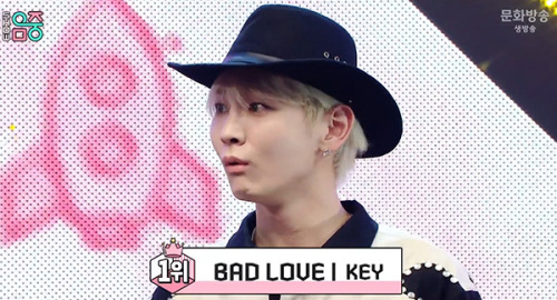 shineemoon: 211009 Music Core #BadLove1stWin KEY got his 1st win as a soloist!!!!! Congrats, Kibum!!