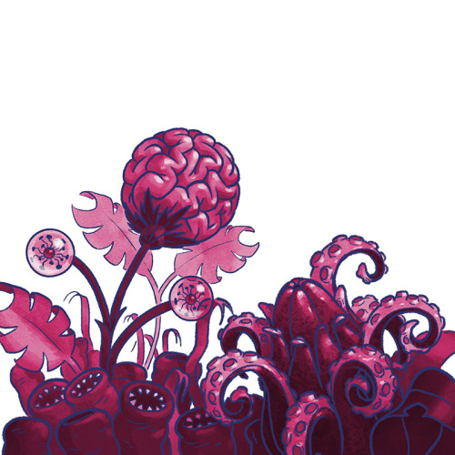 I realized I never posted the art I did for the back cover and flaps of the Rose Coffin novel, nor d