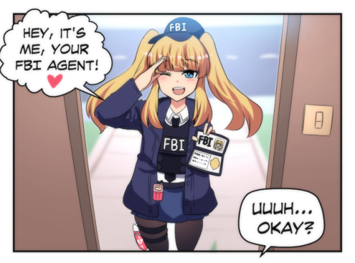 merryweather-comics: FBI-chan visits Citizen-kun