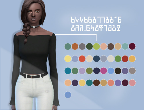 catplnt: -@annabellee25 Off-shoulder Top Recolor- • curiousB’s colors • a shit ton o