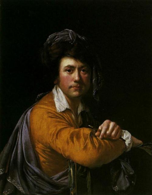 Self Portrait at the age of about Forty, 1773, Joseph WrightMedium: oil,canvas