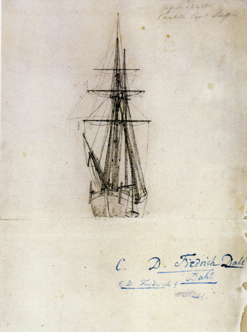 nataliakoptseva: 1818 Caspar David Friedrich  Voilier  Dessin  Crayon  33,1x24,7