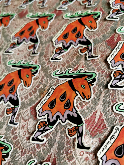 misterlucian:Fantasy Morris stickers are live over in the tawdry cavern of commerce! Just the ticket